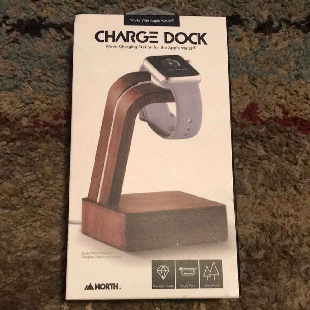 Apple Watch wood charging dock